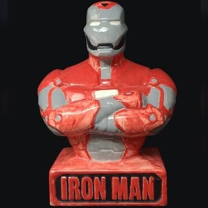 MARVEL IRON MAN CERAMIC COIN BANK